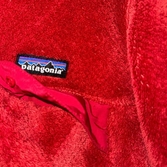 Red Patagonia Re-Tool Snap-T Fleece Pullover Jacket ❤️ - Picture 3 of 5